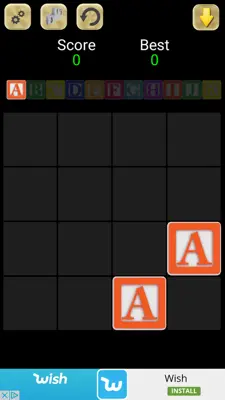 2048 ABC android App screenshot 0