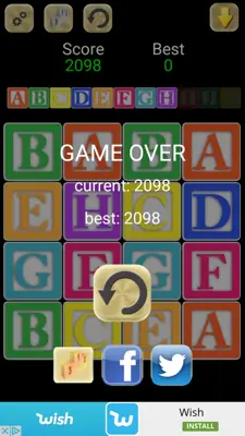 2048 ABC android App screenshot 3